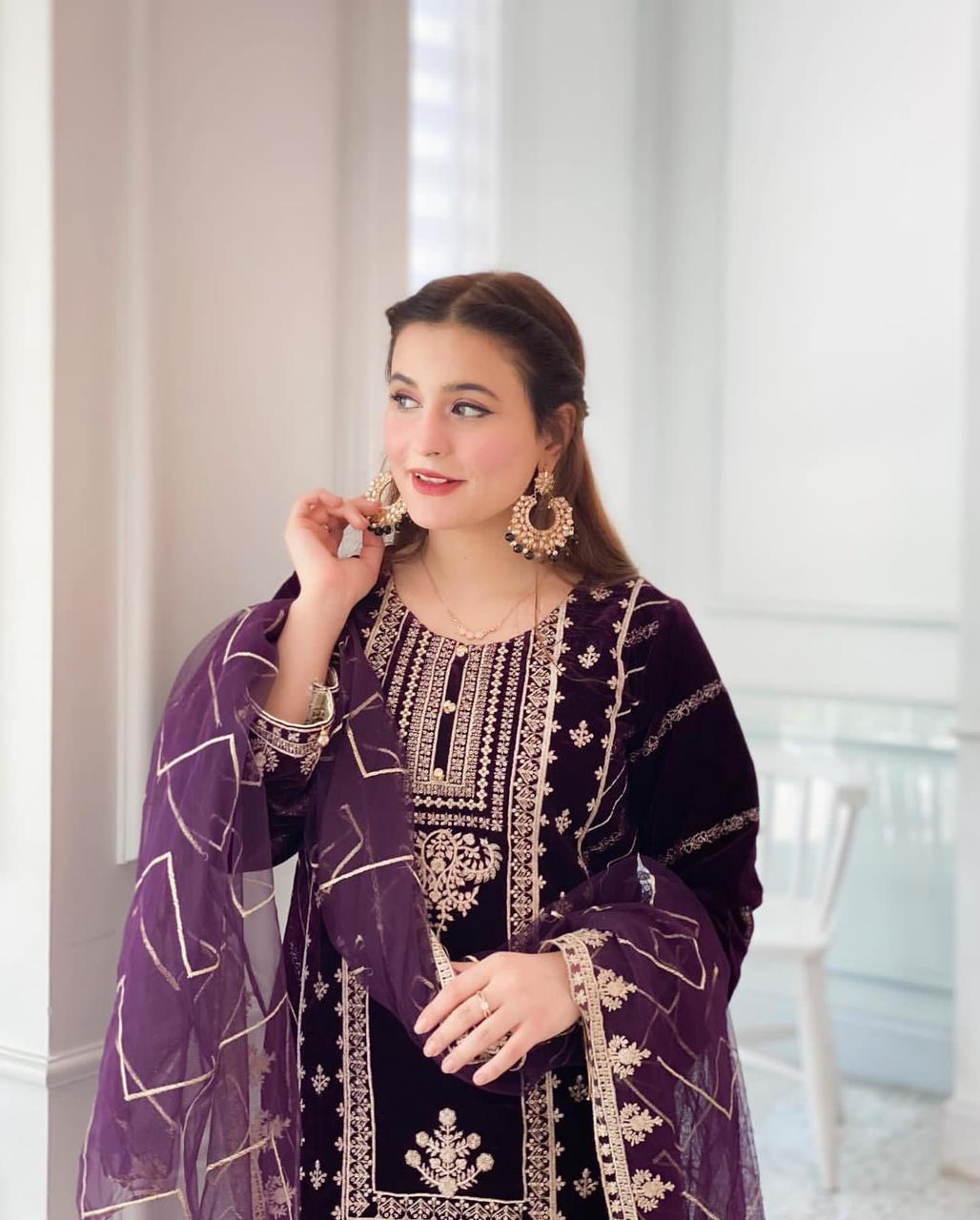Pinterest | Pakistani fashion party wear, Velvet dress designs, Womens  trendy dresses