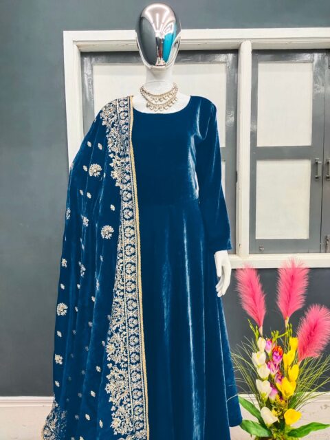 THE LIBAS COLLECTION AD 048 NEVY BLUE GOWN FOR WOMEN AT BEST PRICE