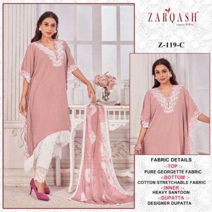 ZARQASH Z 119 C DESIGNER PAKISTANI SUIT WITH PRICE