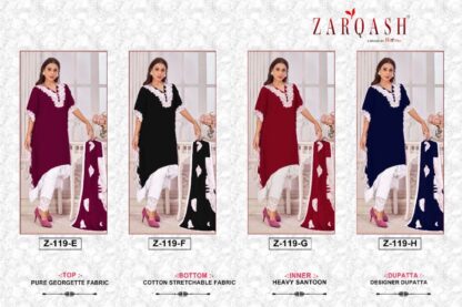 ZARQASH Z 119 E PAKISTANI KURTI AT BEST PRICE