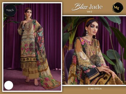 MEHBBOB TEX 7773 BLISS JADE VOL 2 NX PURE COTTON PAKISTANI SUITS