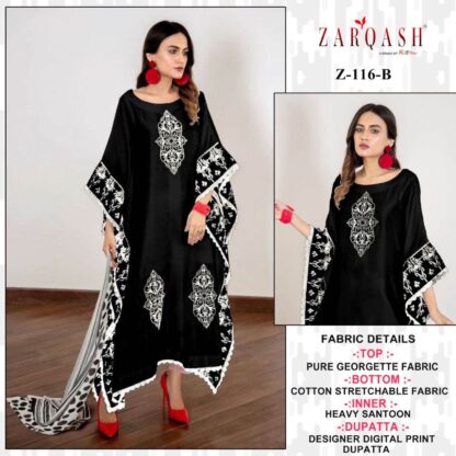 ZARQASH Z 116 B READYMED SINGLE PIECE PAKISTANI KURTI