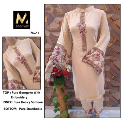 IZNIK 33 D CHOC0LATE READYMADE PAKISTANI KURTI FOR WOMEN - Image 5