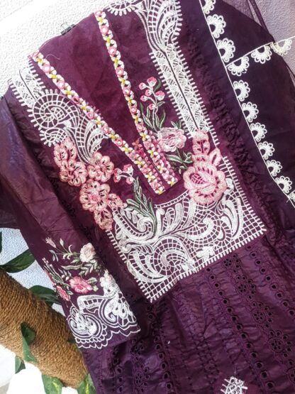 QALAMKAAR LAWN 01 PURPLE PAKISTANI SUITS FOR WOMEN