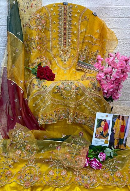 SANIYA TRENDZ ST 2012 DESIGNER PAKISTANI SUIT WITH PRICE