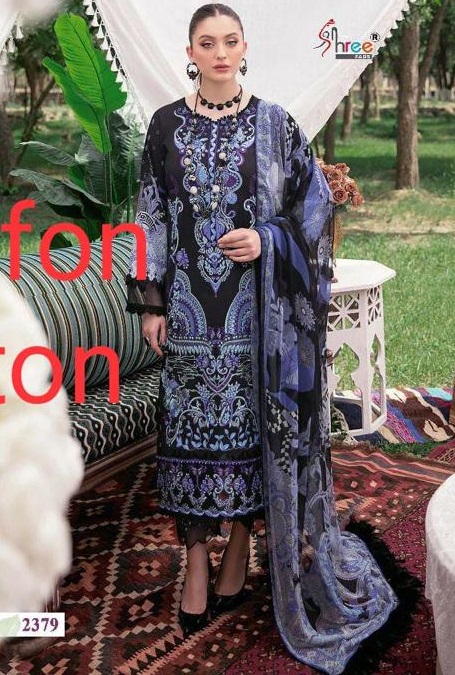 SHREE FABS 2379 CHEVRON LUXURY LAWN COLLECTION PAKISTANI SUIT FOR WOMEN