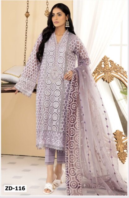 ZEEN DESIGNS ZD 116 DESIGNER PAKISTANI SUITS WITH PRICE