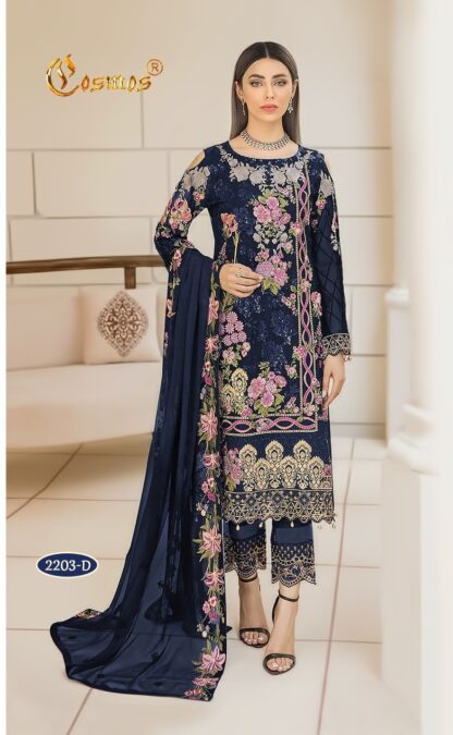 COSMOS 2203 D AAYRA VOL 20 PAKISTANI SUITS AT BEST PRICE