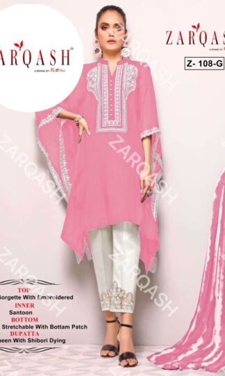 ZARQASH Z 108 G PINK KAFTAN PAKISTANI KURTI AT BEST PRICEZARQASH Z 108 G PINK KAFTAN PAKISTANI KURTI AT BEST PRICE