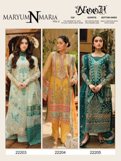 NOOR 22203 NOOR MARYUM N MARIA VOL 2 PAKISTANI SUIT ONLINE