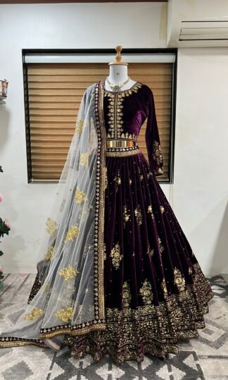 THE LIBAS COLLECTION WINE WEDDING COLLECTION LEHENGA CHOLITHE LIBAS COLLECTION WINE WEDDING COLLECTION LEHENGA CHOLI