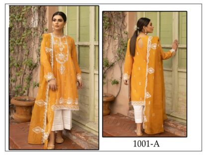 THE LIBAS COLLECTION 1001 A YELLOW PAKISTANI SUIT AT BEST PRICE