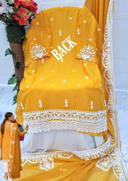 THE LIBAS COLLECTION 1001 A YELLOW PAKISTANI SUIT AT BEST PRICE - Image 5