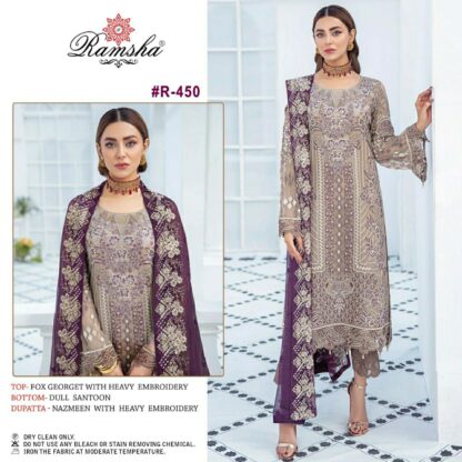 RAMSHA R 450 PAKISTANI SALWAR KAMEEZ WHOLESALER INDIA