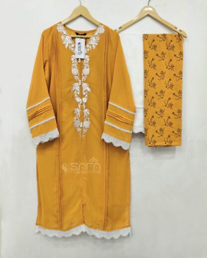 SAFA FASHION 1078 YELLOW PAKISTANI KURTIS ONLINE SALE