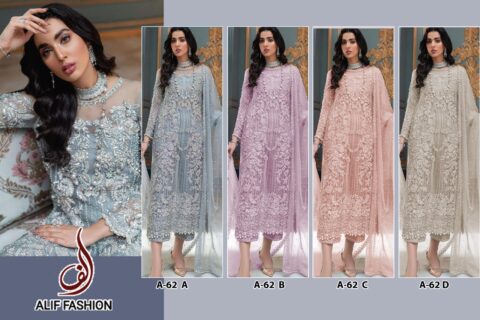 ALIF FASHION A 62 A DESIGNER PAKISTANI SUITS WITH PRICE