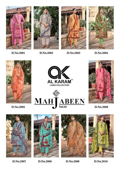 AL KARAM 2001 MAHJABEEN VOL 2 PAKISTANI SUIT FOR WOMEN