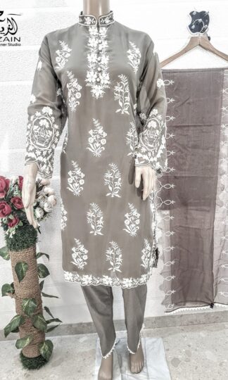 AL ZAIN 272712 GREY PAKISTANI KURTI COLLECTION ONLINEAL ZAIN 272712 GREY PAKISTANI KURTI COLLECTION ONLINE