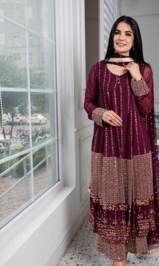 THE LIBAS COLLECTION SEQUINS WORK KOTI PLAZZO PENT WITH DUPATTATHE LIBAS COLLECTION SEQUINS WORK KOTI PLAZZO PENT WITH DUPATTA