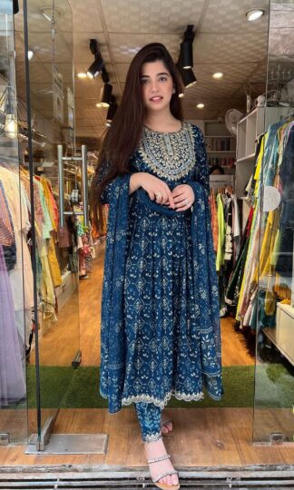 THE LIBAS COLLECTION BLUE PRINTED KURTA ONLINE SHOPPINGTHE LIBAS COLLECTION BLUE PRINTED KURTA ONLINE SHOPPING