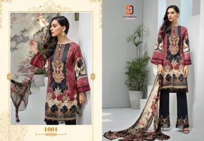 SHRADDHA DESIGNER 1001 MARJAAN REMIX COTTON PAKISTANI SUIT