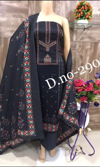THE LIBAS COLLECTION 290 BLACK COTTON SUITS FOR LADIESTHE LIBAS COLLECTION 290 BLACK COTTON SUITS FOR LADIES