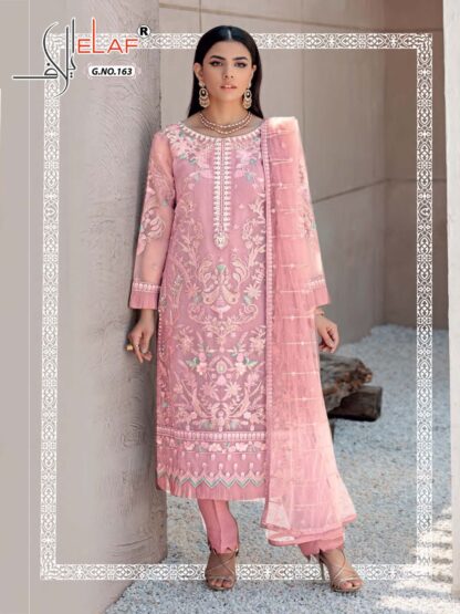 ELAF G 163 PINK PAKISTANI SUIT ONLINE SHOPPING