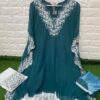 LAXURIA TRENDZ 1208 PEACOCK BLUE PAKISTANI KURTI MANUFACTURER IN INDIA