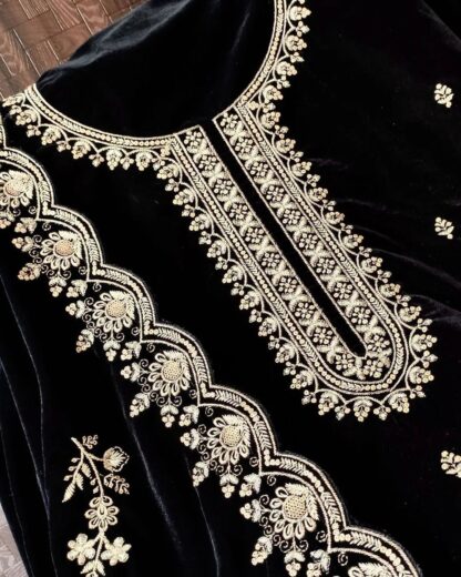 THE LIBAS COLLECTION VELVET EMBROIDERY WORK PLAZZO ONLINE