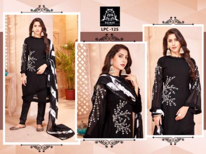 ZAINAB FASHION LPC 125 BLACK PAKISTANI KURTI MANUFACTURER