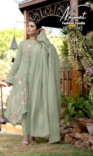 NAIMAT FASHION STUDIO NFS 1043 BERRY GREEN PAKISTANI KURTI FOR LADIESNAIMAT FASHION STUDIO NFS 1043 BERRY GREEN PAKISTANI SUITS FOR LADIES