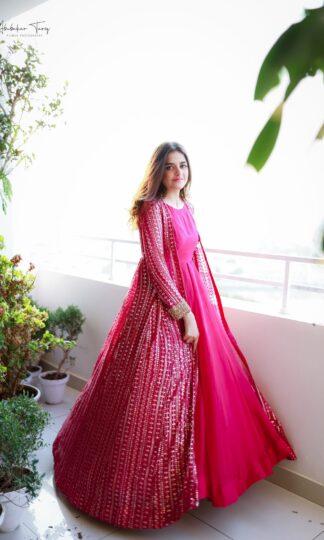 THE LIBAS COLLECTION AD 074 ROSE PINK GOWN AT BEST PRICETHE LIBAS COLLECTION AD 074 ROSE PINK GOWN AT BEST PRICE