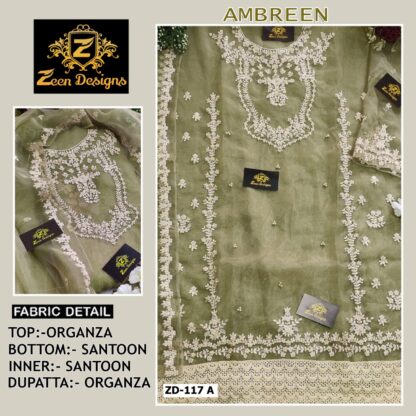 AMBREEN ZD 117 A PAKISTANI SUITS AT BEST PRICE