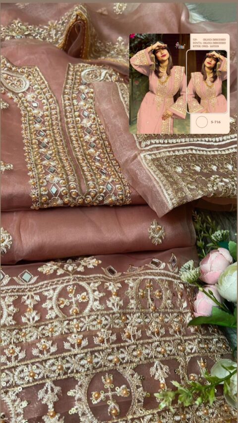 SHREE FABS S 716 DESIGNER PAKISTANI SUITS WITH PRICE