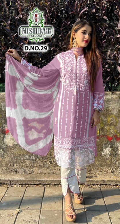 NISHBAT STUDIO 29 PURPLE PAKISTANI KURTI ONLINE SHOPPING