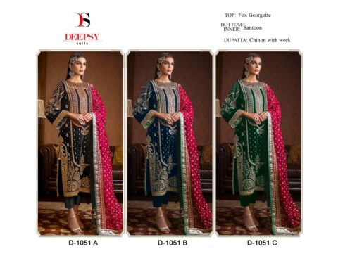 DEEPSY D 1051 A PAKISTANI SUITS MANUFACTURER IN INDIA