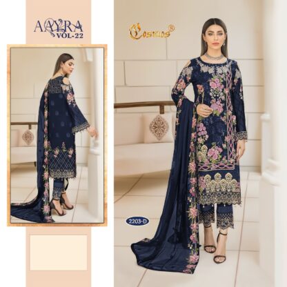 COSMOS 2203 D AAYRA VOL 20 PAKISTANI SUITS AT BEST PRICE