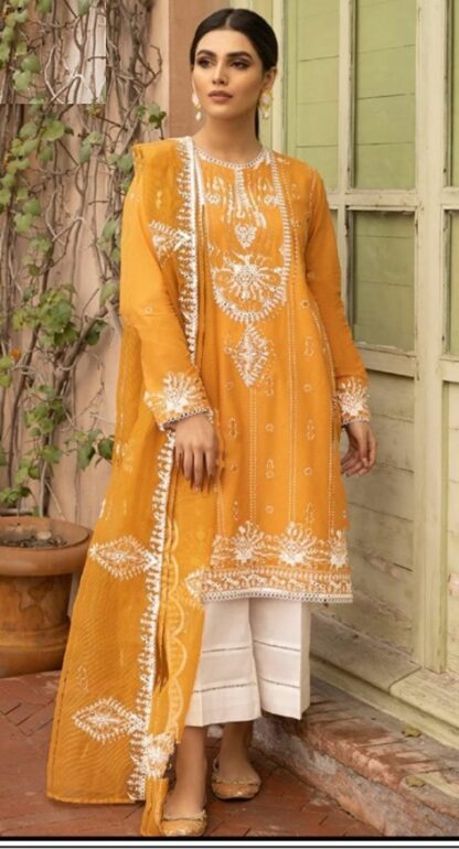 THE LIBAS COLLECTION 1001 A YELLOW PAKISTANI SUIT AT BEST PRICE