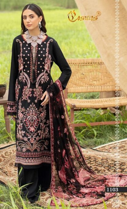 COSMOS 1103 NOOR LUXURY COLLECTION VOL 01 PAKISTANI SUITS FOR WOMEN