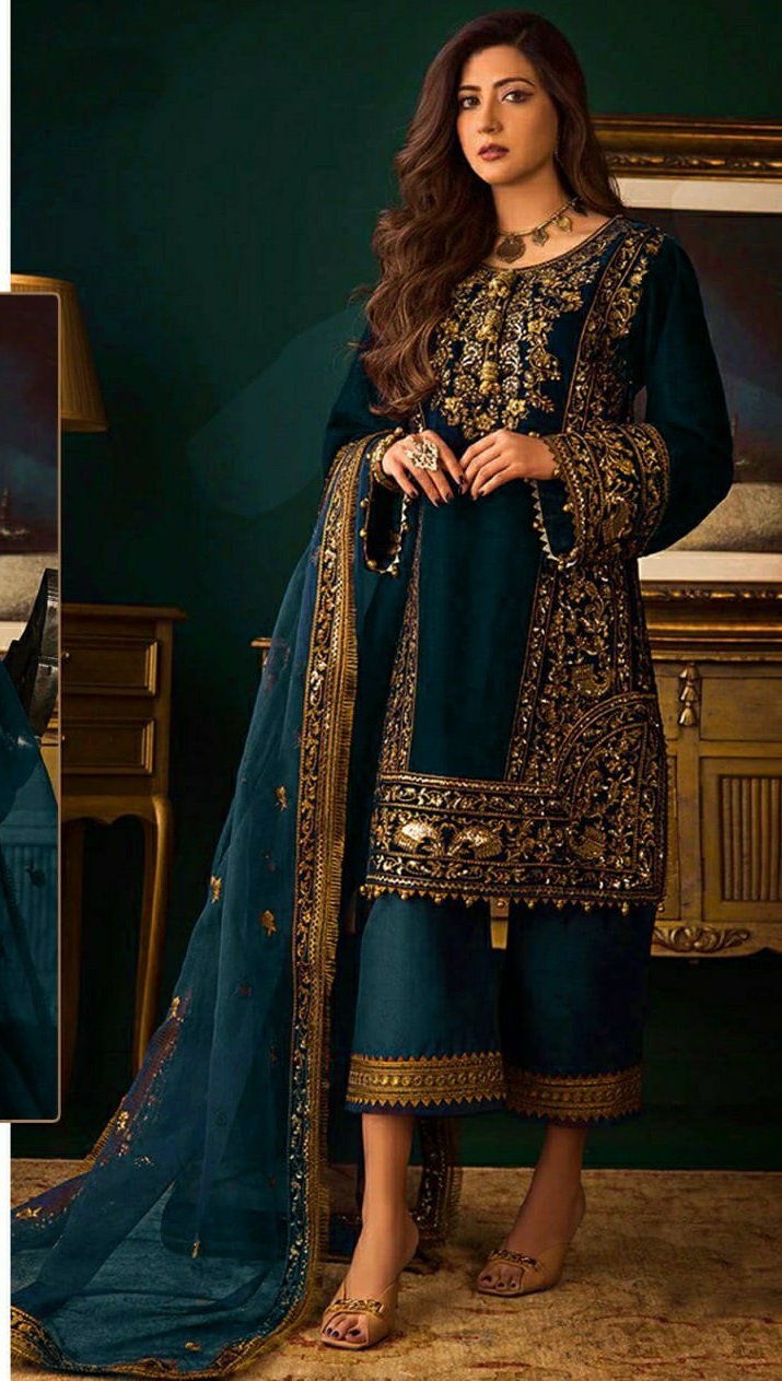 Top more than 169 peacock colour suit design