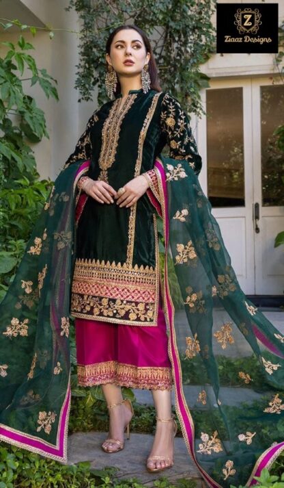 ZIAAZ DESIGNS 7773 BRIDAL VELVET VOL 2 PAKISTANI SUITS