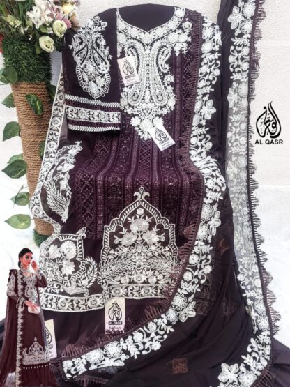 AL QASR MA 17 WINE PAKISTANI SUITS MANUFACTURER