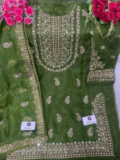 VS FASHION VS 11029 GREEN PAKISTANI SUITS MANUFACTURER IN INDIA