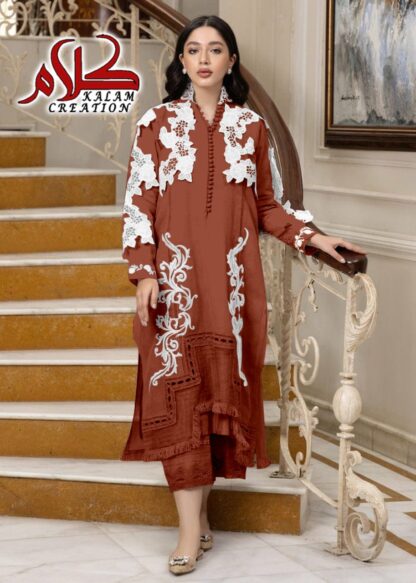 KALAM CREATION 1114 MAROON PAKISTANI KURTI ONLINE