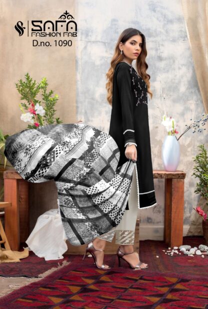 SAFA FASHION FAB 1090 BLACK READYMADE PAKISTANI KURTI WITH PRICE KURTIS SUPPLIER, KURTIS WHOLESALER, SAFA FASHION FAB 1090 BLACK READYMADE  Kurtis, Pakistani Suits, Single