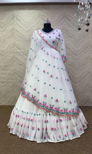 THE LIBAS COLLECTION WHITE FANCY WORK GOWN WITH BEST PRICETHE LIBAS COLLECTION WHITE FANCY WORK GOWN WITH BEST PRICE