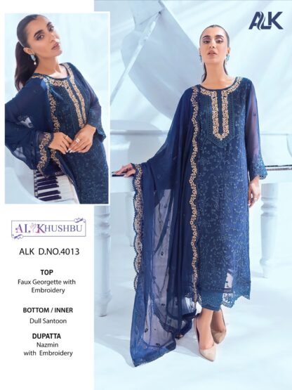 AL KHUSHBU ALK 4013 PAKISTANI SALWAR SUITS ONLINE