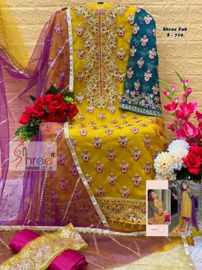 SHREE FABS S 719 PAKISTANI SUITS MANUFACTURER IN INDIA - Image 3