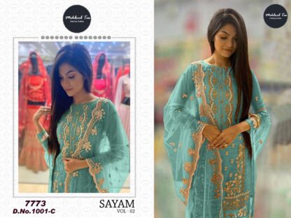 MEHBBOB TEX 1001 C SAYAM VOL 02 DESIGNER PAKISTANI SUITS WITH PRICE