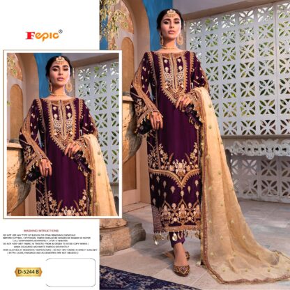 FEPIC ROSEMEEN D 5244 B PAKISTANI SUITS ONLINE WHOLESALER